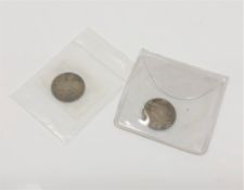 Two Maundy four pence pieces 1840 and 1896,