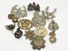 A collection of military cap badges