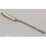 A Georgian silver marrow scoop, William Chawner,