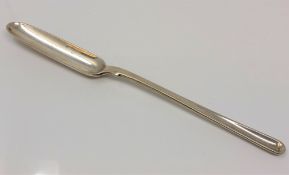 A Georgian silver marrow scoop, William Chawner,