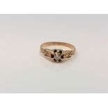 A gold diamond solitaire ring, approx. 0.2 carat, size O CONDITION REPORT: 1.