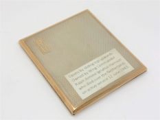 An interesting silver and gold mounted cigarette case by Asprey,