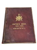 A visitor's book of the Mayor of Newcastle John Beattie 1900-1901