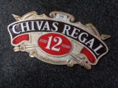 A cast iron plaque - Chivas Regal