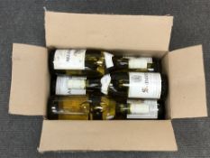 Six bottles of 1989 Sancerre Millet Freres white wine.