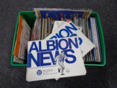 A box of 20th century football programmes including Tottenham, Bolton,