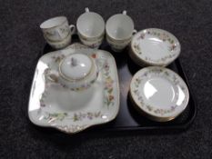 A Wedgwood twenty piece Mirabelle tea service