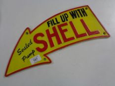 A cast iron plaque - Shell