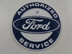 A cast iron plaque - Ford Authorised