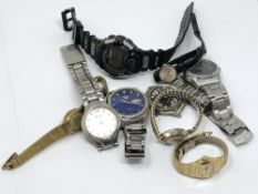 A gent's Seiko automatic wristwatch together with several other lady's and gent's watches including