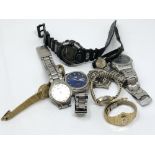 A gent's Seiko automatic wristwatch together with several other lady's and gent's watches including