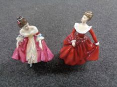 A Royal Doulton figure, Southern Belle, HN 2229 and a Michael Doulton exclusive figure 1991,