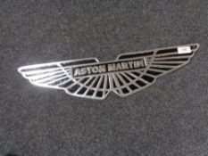 An aluminium plaque - Aston Martin