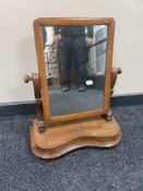 A Victorian mahogany toilet mirror