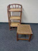 A swivel typists chair, a bath chair,