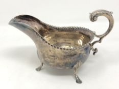 A George III silver cream jug, John Langlands I,