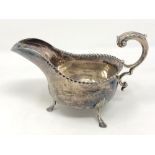 A George III silver cream jug, John Langlands I,