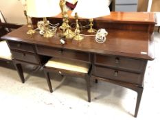 A Stag Minstrel dressing table and stool (no mirror)
