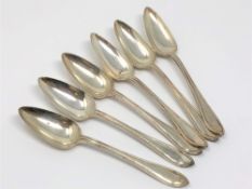 A set of six silver teaspoons, Viners, Sheffield 1931 CONDITION REPORT: 170g gross.