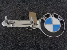 An aluminium BMW key rack