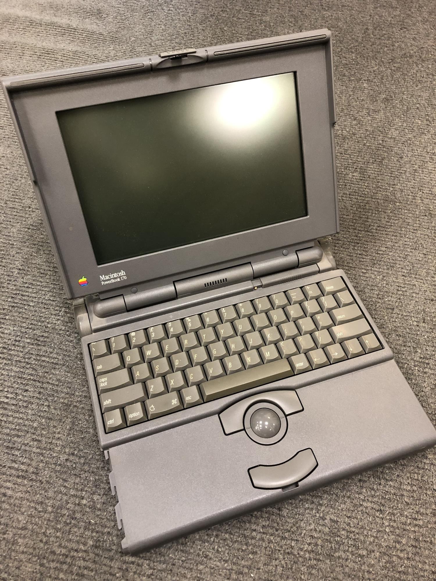 Am early Macintosh portable computer - PowerBook 170.
