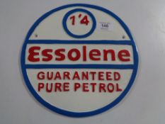 An aluminium plaque - Essolene