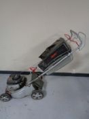 An Alco silver 42BR self drive petrol mower with box