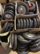 A pallet of assorted sack barrow and trolley wheels,