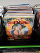 A box of LP records to include world music, musicals, Wayne Eddie, The Carpenters,
