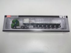 A WSI Collectables 1:50 scale James Jack Daf SSC 6X2 with Ballast Trailer, boxed.