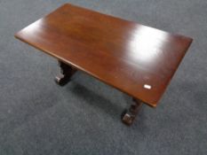 A Jaycee Oak refectory coffee table