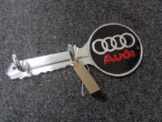 An aluminium Audi key rack