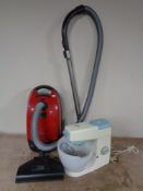 A Kenwood Chef food mixer and a Miele cylinder vacuum cleaner