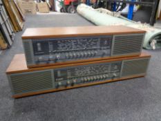 A Bang & Olufsen Beomaster 700 radio together with a further B&O Beomaster 900 radio (continental