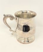 A silver tankard, Barrowclift Silvercraft, Birmingham 1976,