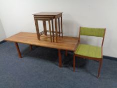 A 20th century Danish teak coffee table,