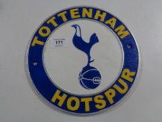 A cast iron plaque - Tottenham Hotspur