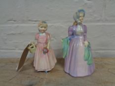 Two Worcester bone china figures;