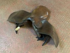 A vintage leather saddle