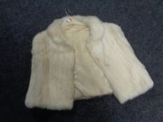 A lady's mink cape / jacket CONDITION REPORT: This is in good condition,