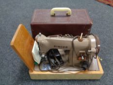 A 20th century Singer electric sewing machine