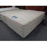 A Silent Night Miracoil 4' 6" storage divan and interior