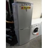 A Logik silver upright fridge freezer