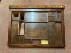 An antique mahogany clerk's desk (a/f)