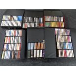 Six plastic storage cases of cassette tapes - World music,