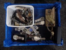 A basket of gent's watches - Loris, Next,