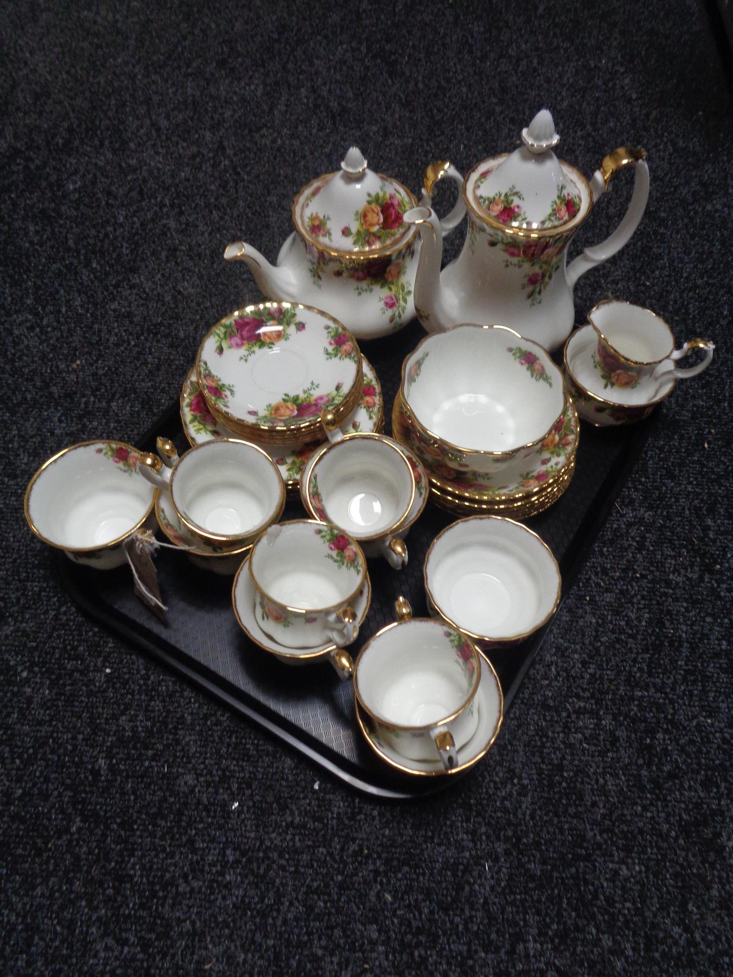 Forty two pieces of Royal Albert Old Country Roses tea china and cabinet china - Image 2 of 2