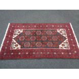 An Afghan rug,