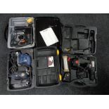 Three cased power tools - Pro sander and jigsaw,