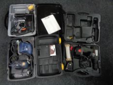 Three cased power tools - Pro sander and jigsaw,